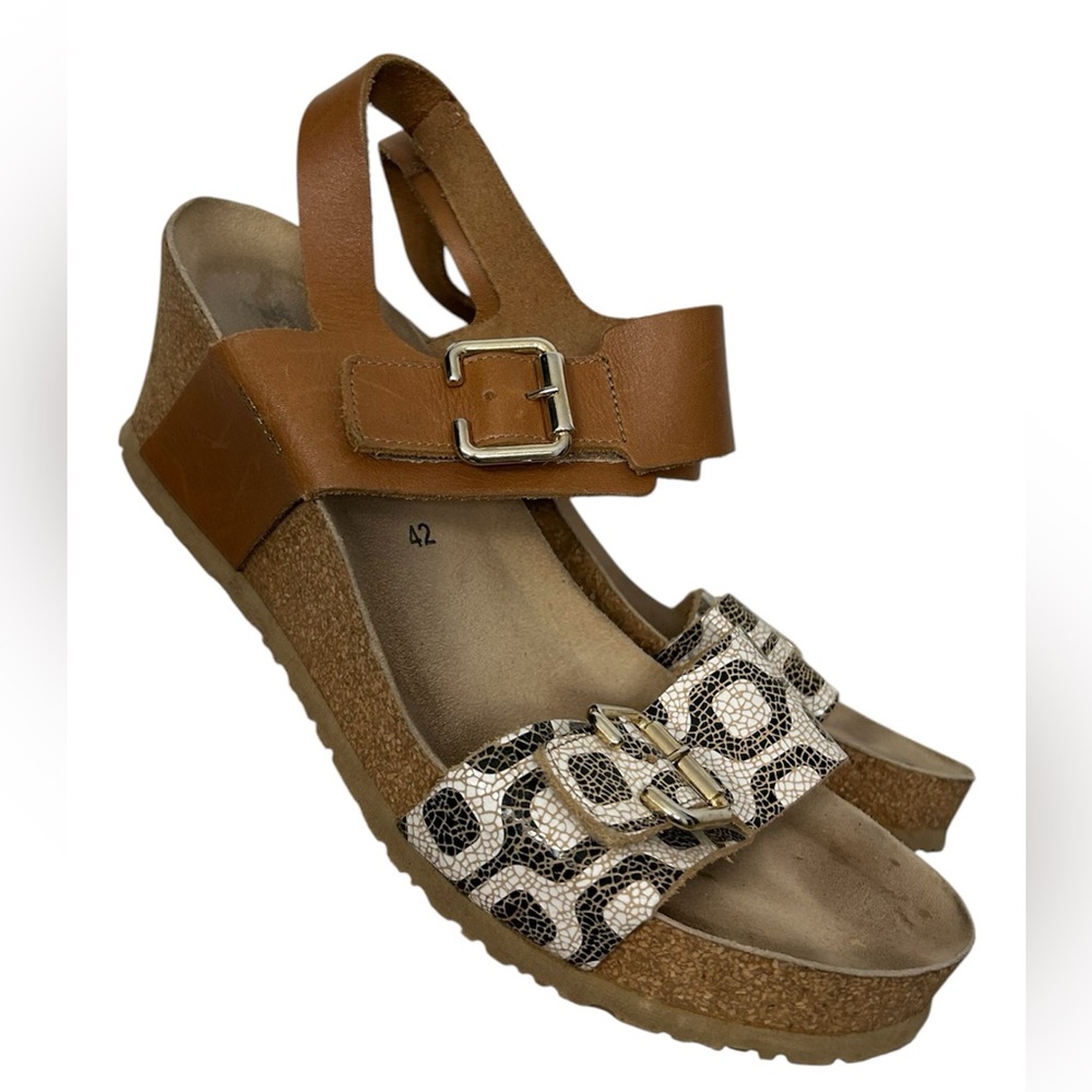Mephisto Lissandra Platform Wedge Sandals Size 42 / US 12